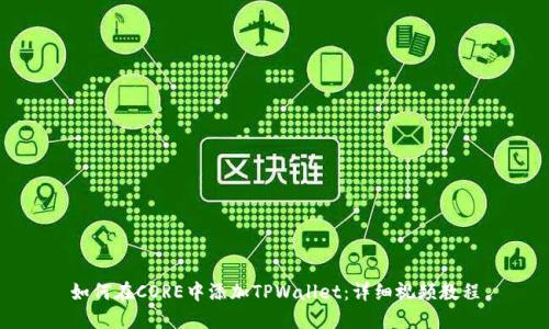 如何在CORE中添加TPWallet:详细视频教程