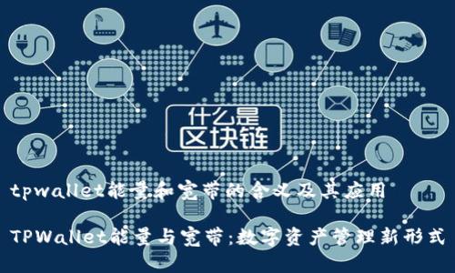 tpwallet能量和宽带的含义及其应用
TPWallet能量与宽带:数字资产管理新形式