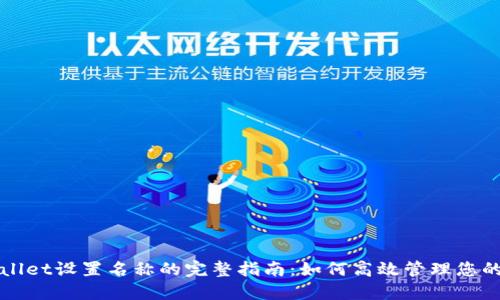 TPWallet设置名称的完整指南:如何高效管理您的钱包