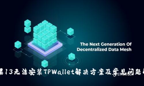 苹果13无法安装TPWallet解决方案及常见问题解析