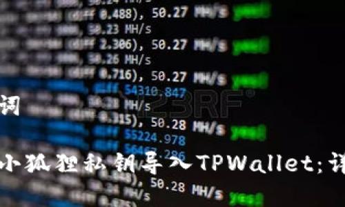 和关键词
如何将小狐狸私钥导入TPWallet:详细指南